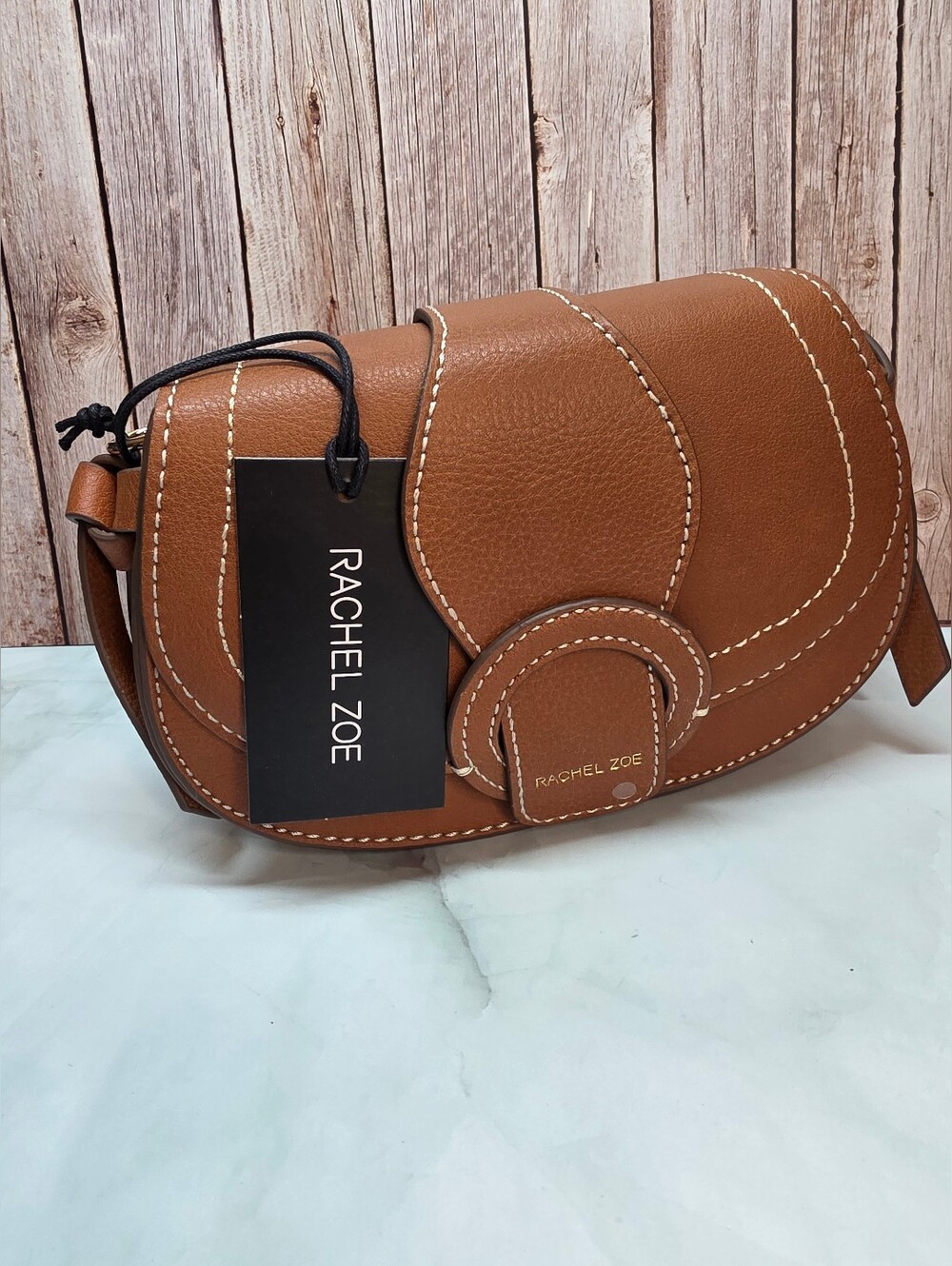 NWT Rachel Zoe Cognac Saddle Crossbody Bag Boho Chic